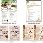 4+ Menu Spa Beauty file Vector