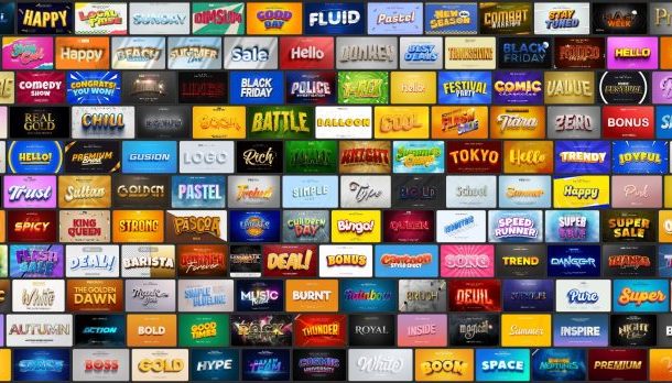 6000+ Text Effect – PSD – Phần 1