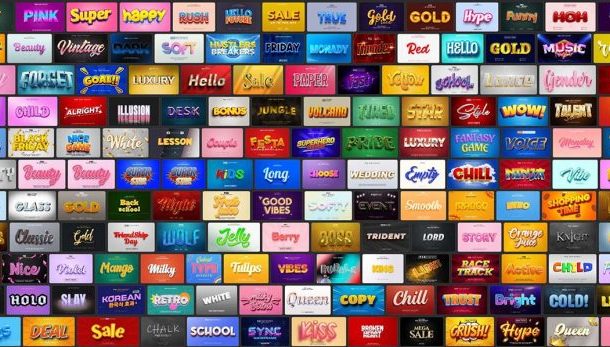 6000+ Text Effect – PSD – Phần 10