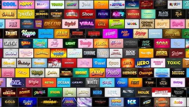 6000+ Text Effect – PSD – Phần 12