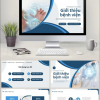 Mẫu PPT Giới Thiệu Bệnh Viện Xanh Blue